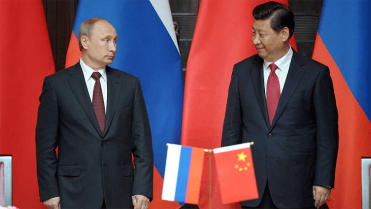 Thủ tướng Nga Vladimir Putin và Chủ tịch Trung Quốc Tập Cận Bình
